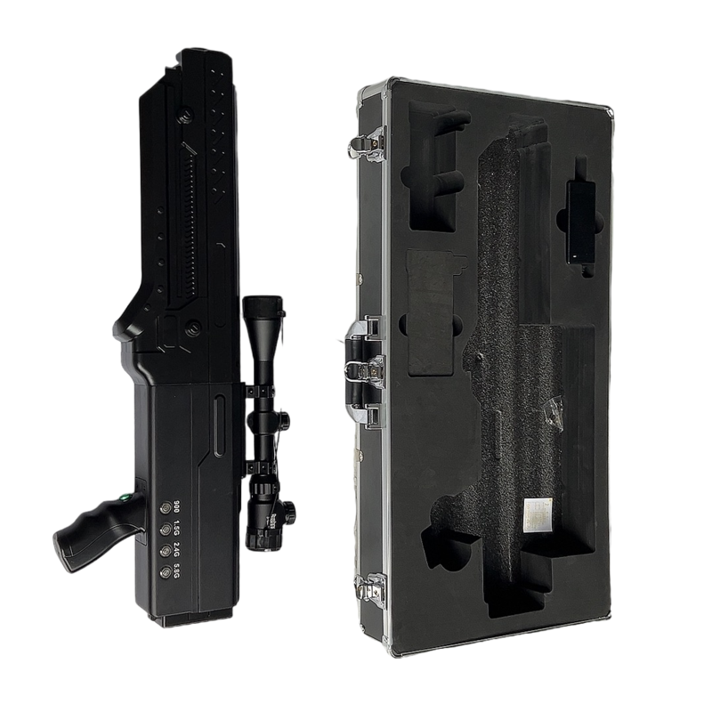  九所镇手持便携式枪型低空防御反制四通道A型