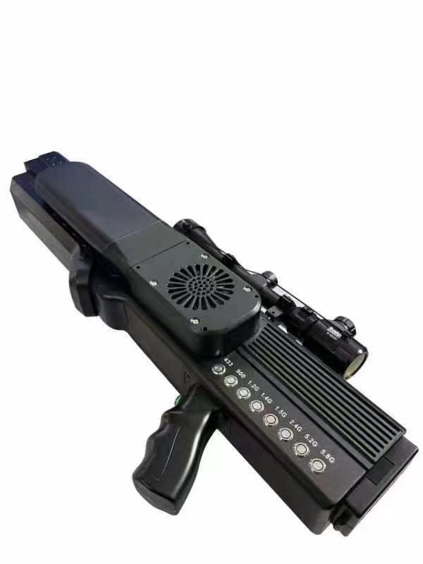  九所镇手持便携式枪型低空防御反制八通道